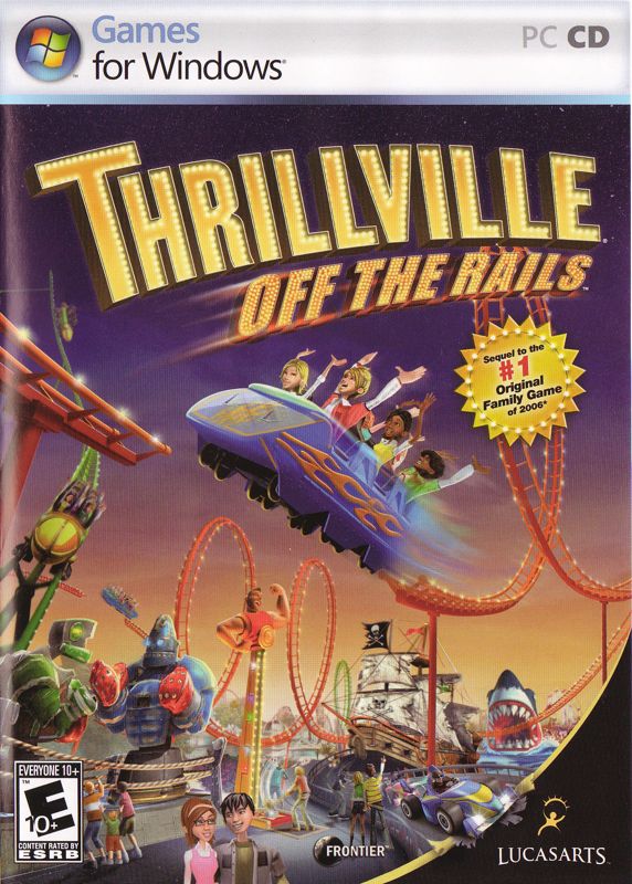 Thrillville: Off the Rails box art for Wii